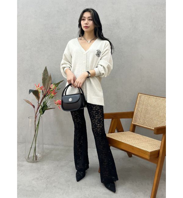 EVRIS「ワンポイントニットカーディガン」|カーディガン|