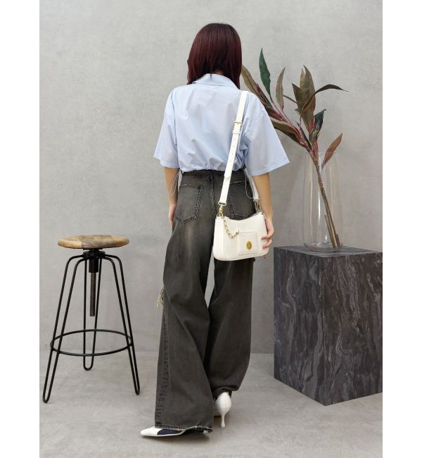 EVRIS「ワンポイントショートシャツ」|シャツ・ブラウス|