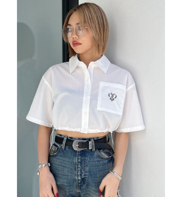 EVRIS「ワンポイントショートシャツ」|シャツ・ブラウス|