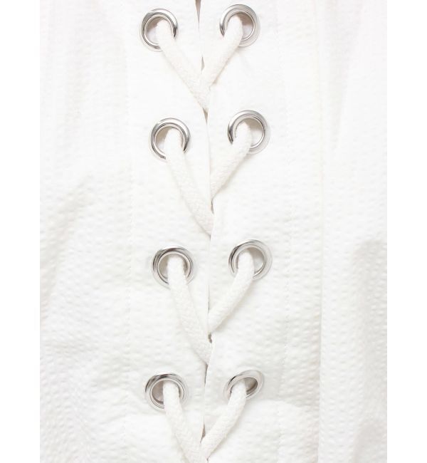 EVRIS「レースアップオフショルトップス」|シャツ・ブラウス|