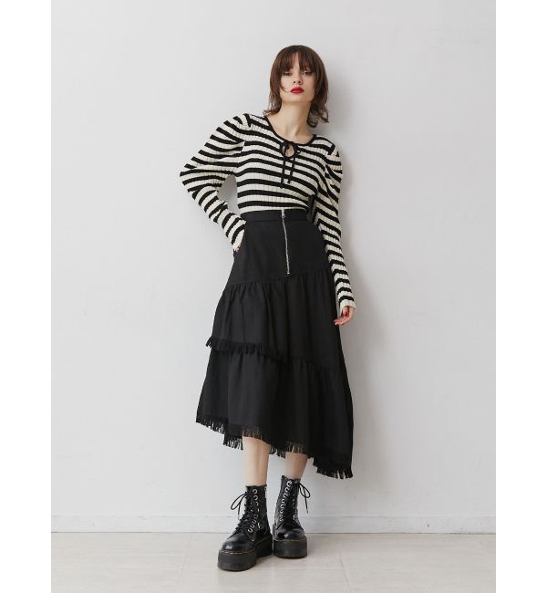 jouetie「フリンジティアードスカート」|スカート|
