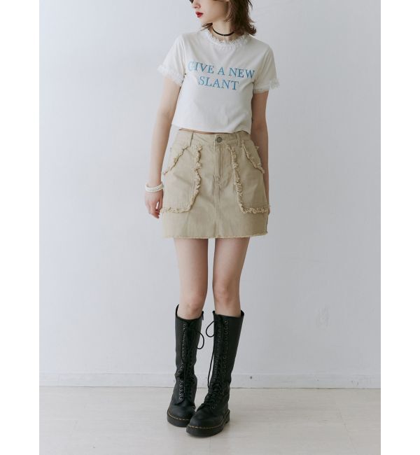 jouetie「メタルロゴレースフィットTシャツ」|Tシャツ・カットソー|