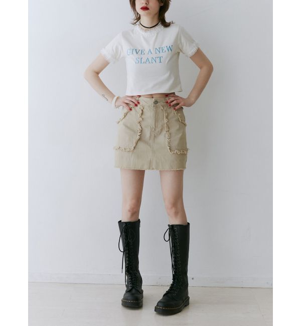 jouetie「メタルロゴレースフィットTシャツ」|Tシャツ・カットソー|