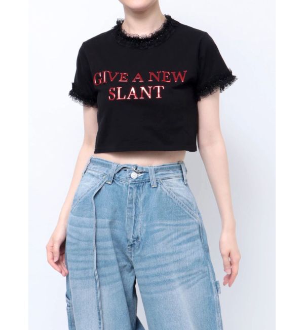 jouetie「メタルロゴレースフィットTシャツ」|Tシャツ・カットソー|