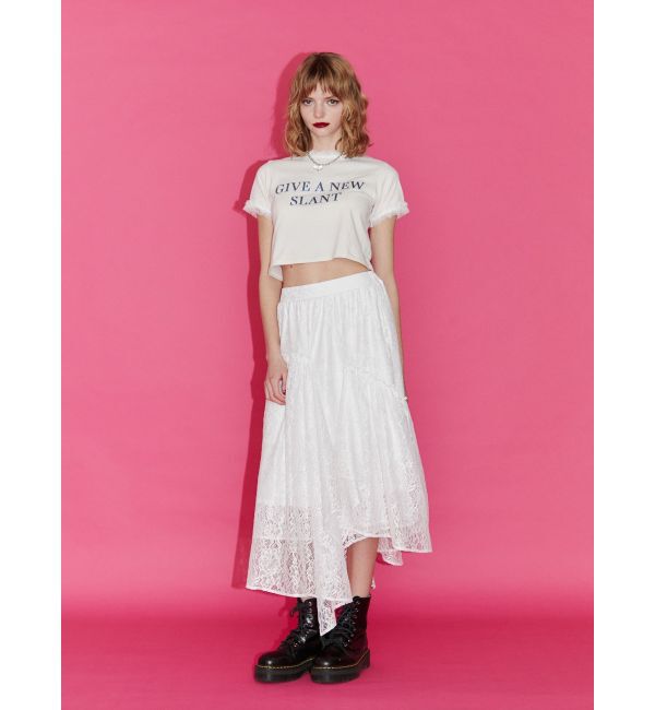 jouetie「メタルロゴレースフィットTシャツ」|Tシャツ・カットソー|