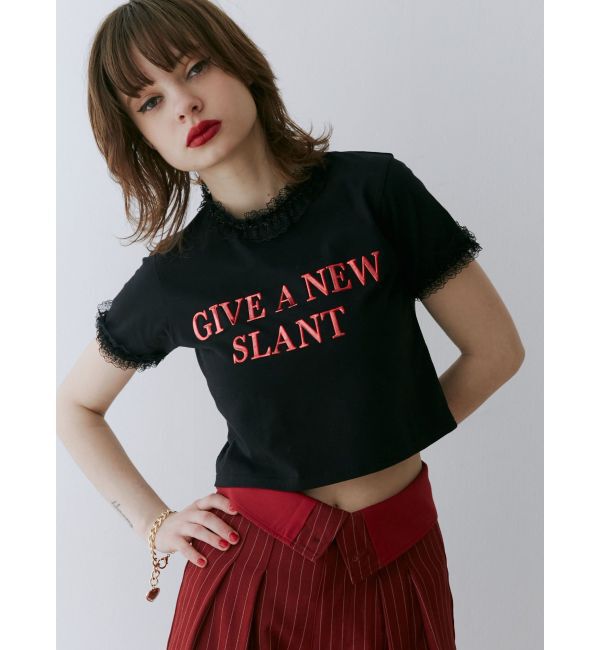 jouetie「メタルロゴレースフィットTシャツ」|Tシャツ・カットソー|