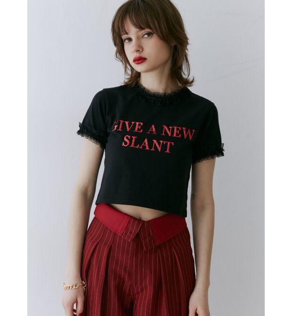 jouetie「メタルロゴレースフィットTシャツ」|Tシャツ・カットソー|