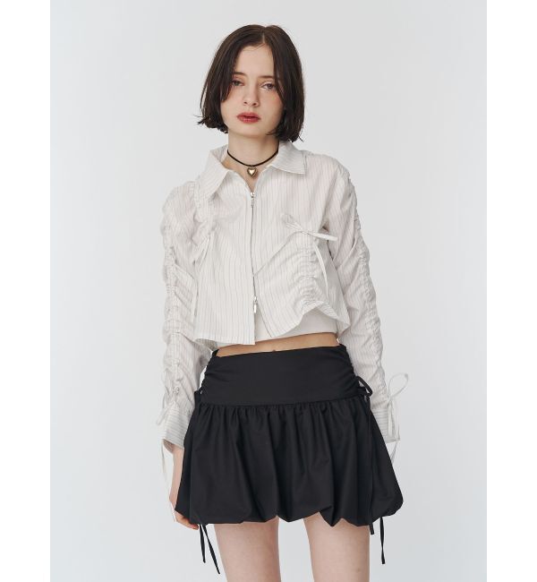 jouetie「ギャザースリーブシャツ」|シャツ・ブラウス|