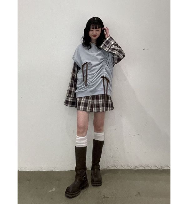 jouetie「シャーリングリボンルーズプルオーバー」|Tシャツ・カットソー|