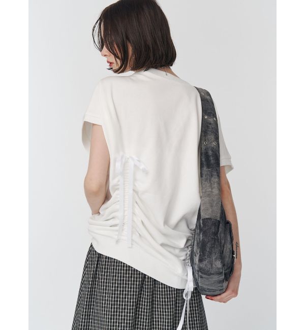 jouetie「シャーリングリボンルーズプルオーバー」|Tシャツ・カットソー|