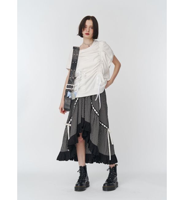 jouetie「シャーリングリボンルーズプルオーバー」|Tシャツ・カットソー|