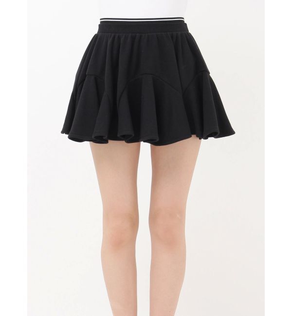 GYDA「ウエストラインバンテージスウェットスカートライクショートパンツ」|スカート|