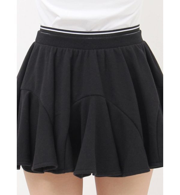 GYDA「ウエストラインバンテージスウェットスカートライクショートパンツ」|スカート|