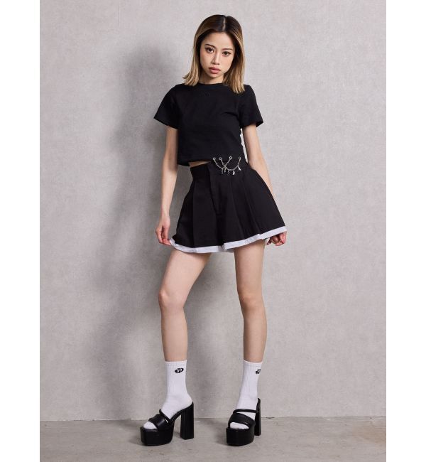 GYDA「スレキデザインフレアショートパンツ」|その他|