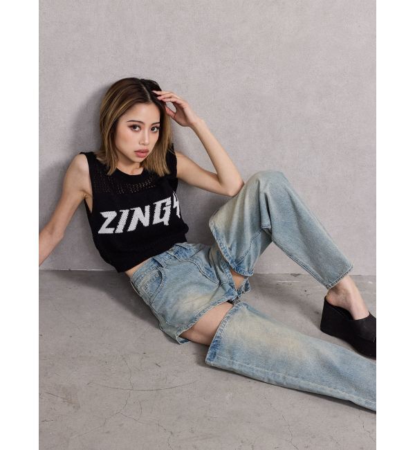 GYDA「ZINGY メッシュニットタンクトップ」|タンクトップ|