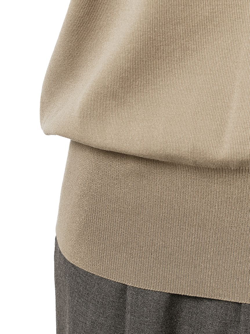 Mila Owen「ハイネックブラウジングシアーニット」|Tシャツ・カットソー|