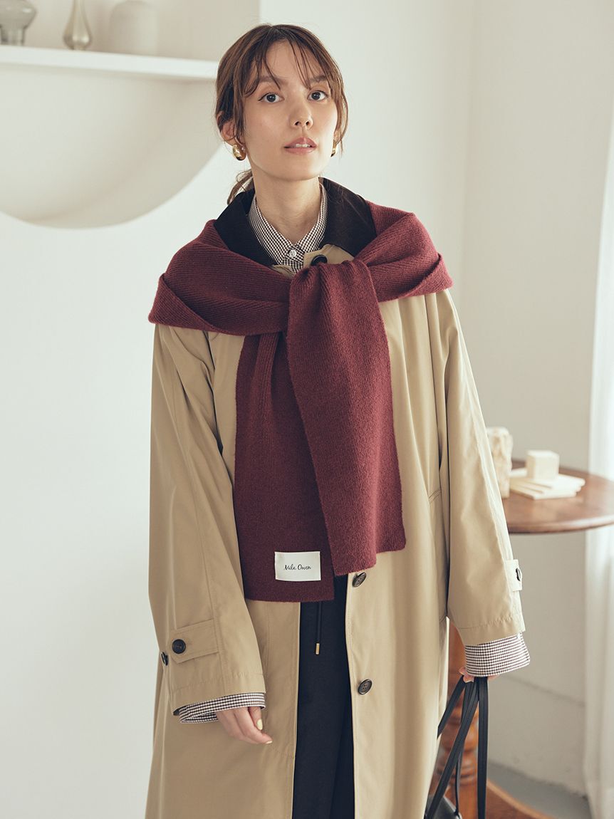 Mila Owen「リブニットフーディマフラー」|マフラー|BRD