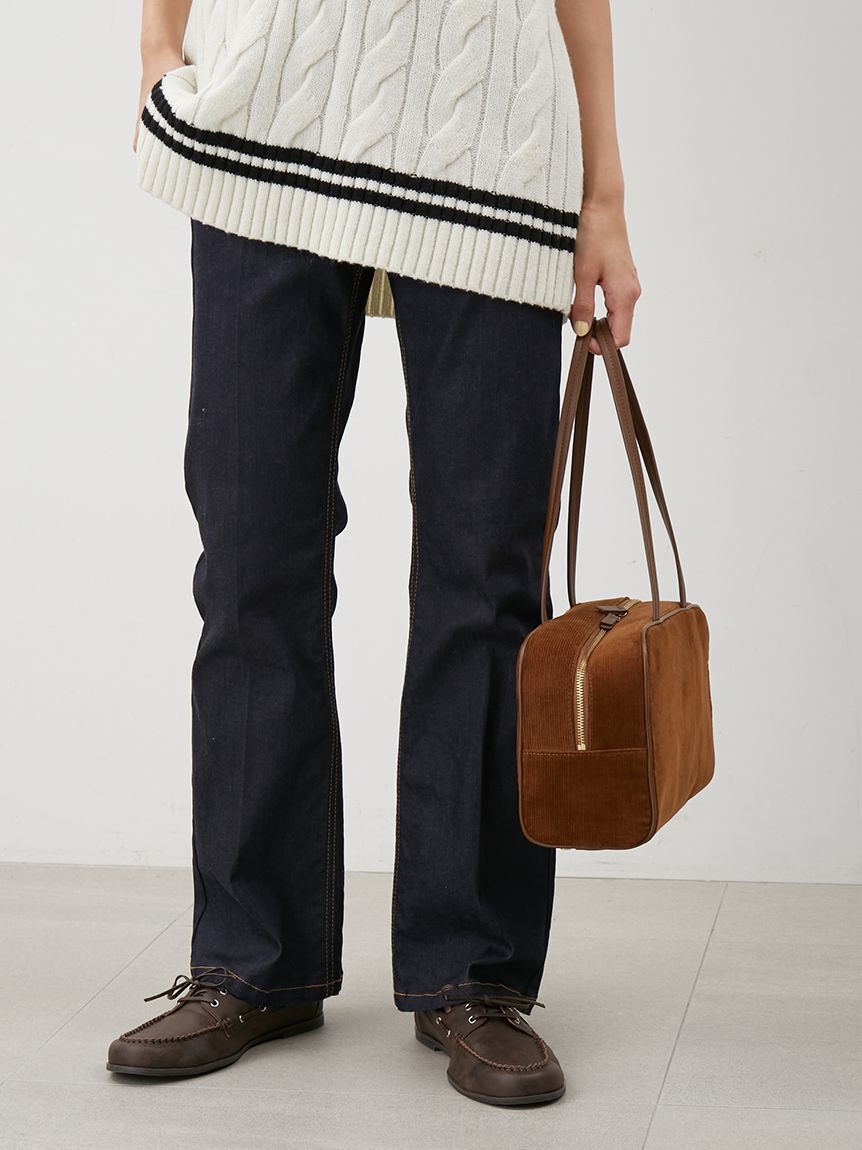 Mila Owen「センタープレスシガレットスキニーデニムパンツ」|デニム|IND