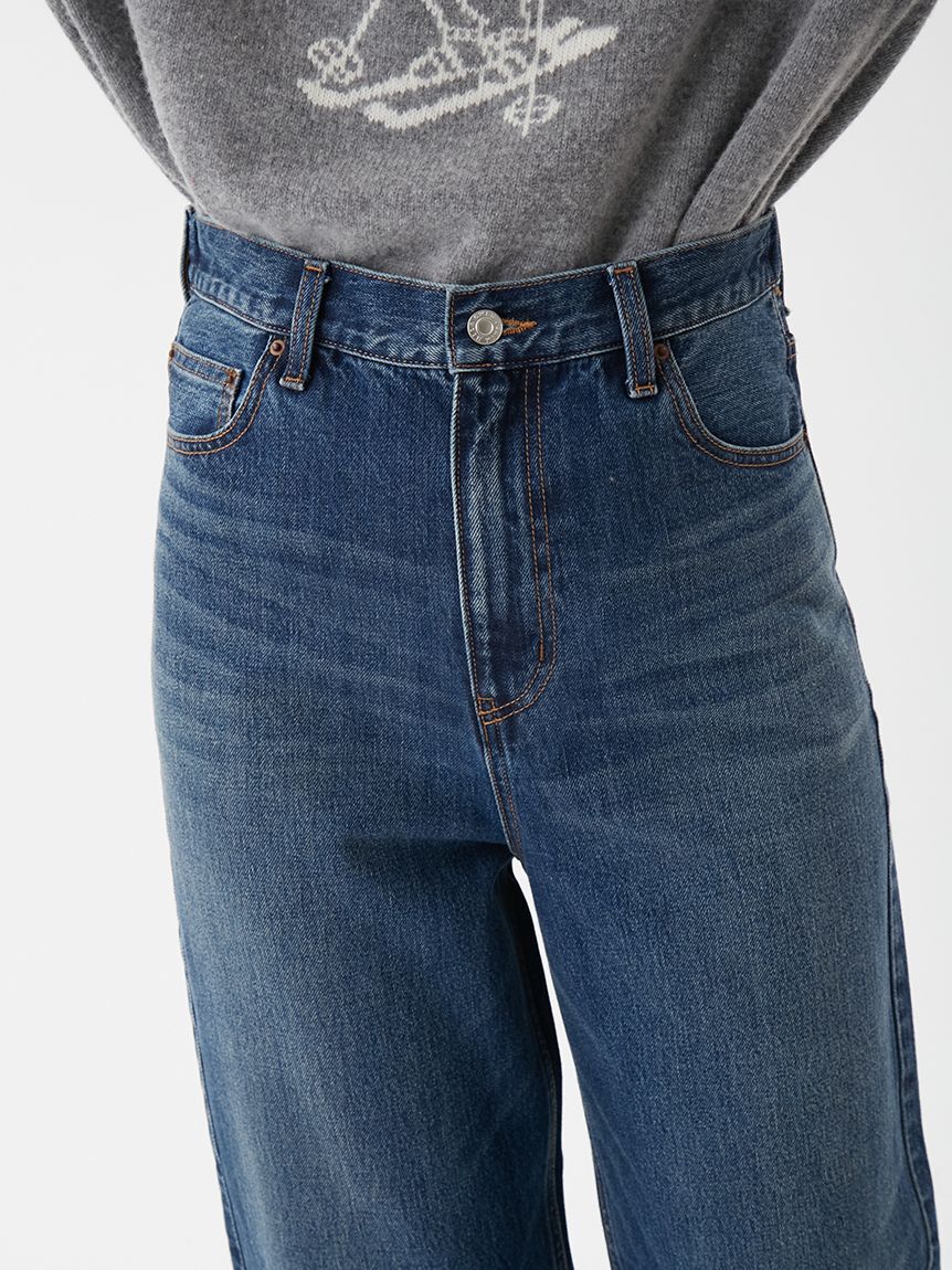 Mila Owen「ハイライズルーズフィットバギーデニムパンツ」|デニム|