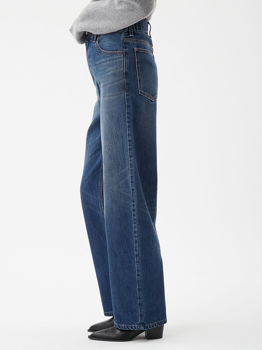 Mila Owen「ハイライズルーズフィットバギーデニムパンツ」|デニム|