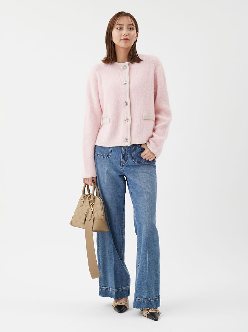 Mila Owen「パッチポケットデザインシガレットデニムパンツ」|デニム|