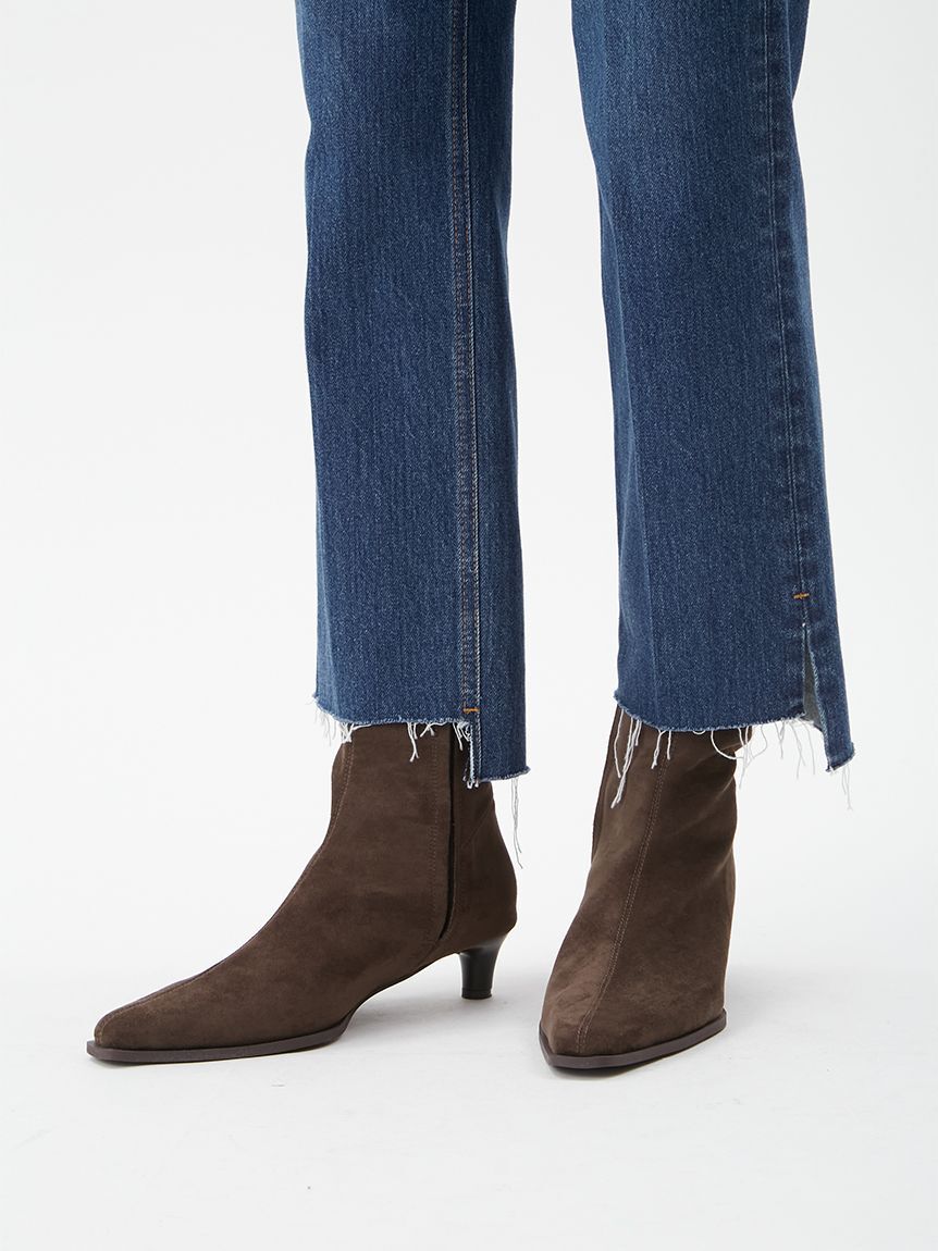 Mila Owen「センタープレス裾段差デニムパンツ」|デニム|