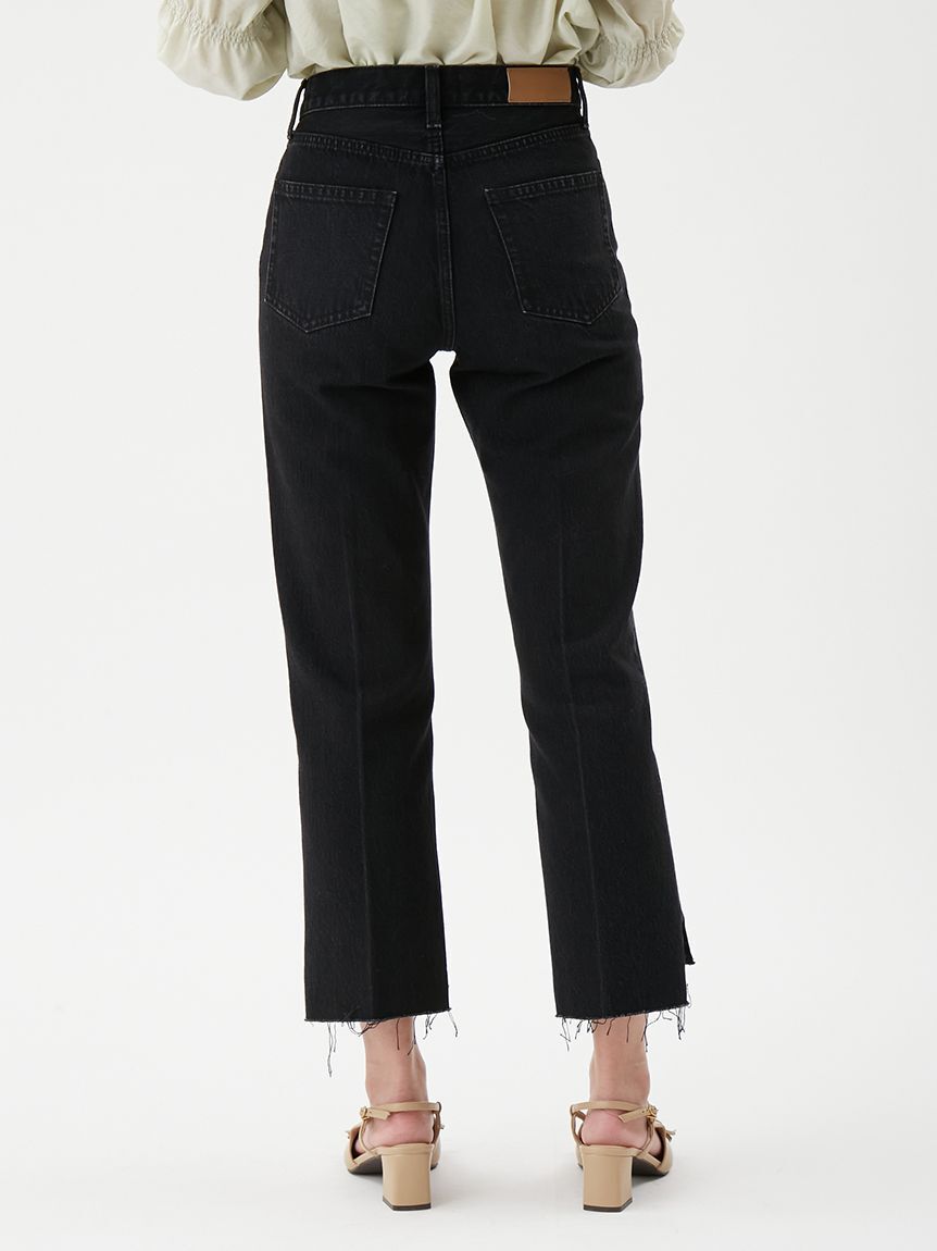 Mila Owen「センタープレス裾段差デニムパンツ」|デニム|