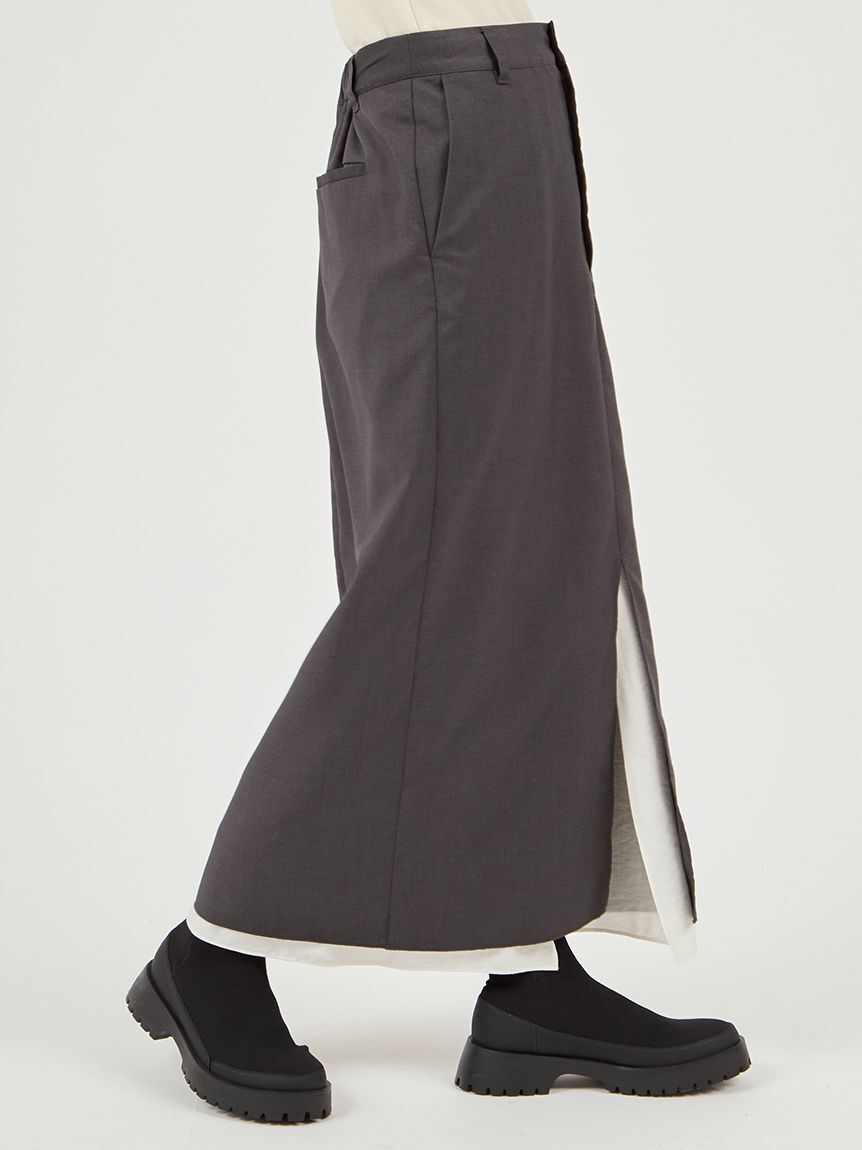 emmi atelier「レイヤードIラインスカート」|スカート|