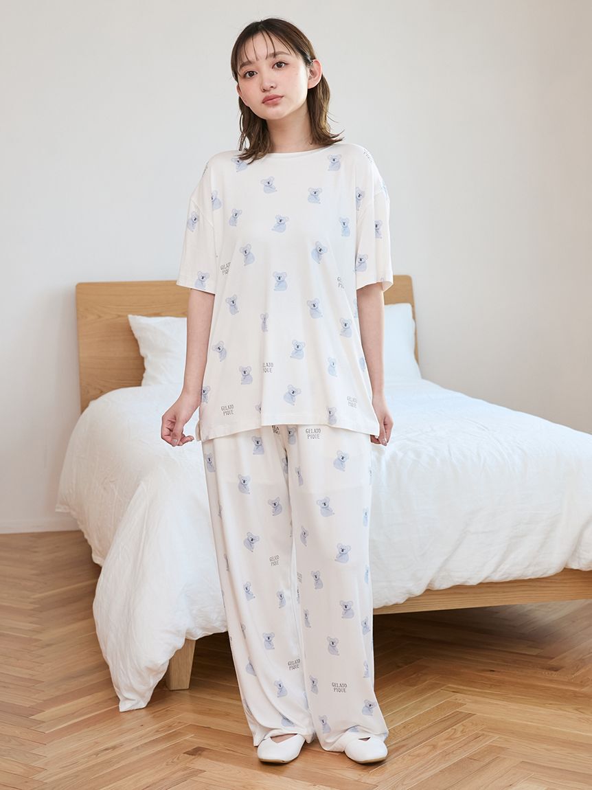 gelato pique「【接触冷感】コアラ柄Tシャツ」|ルームウェア|
