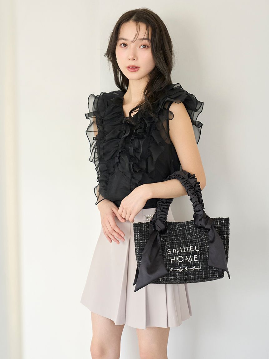 SNIDEL「ノースリフリルブラウス」|シャツ・ブラウス|