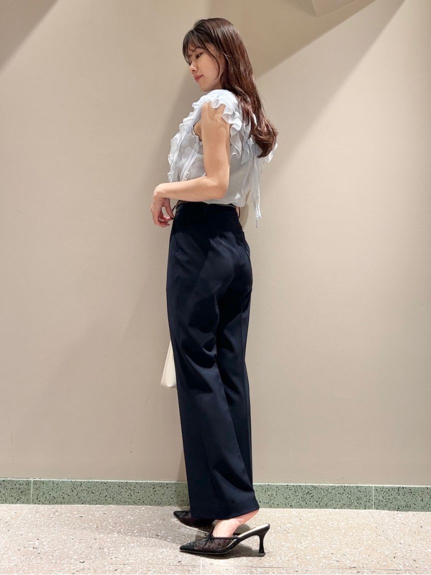 SNIDEL「ノースリフリルブラウス」|シャツ・ブラウス|