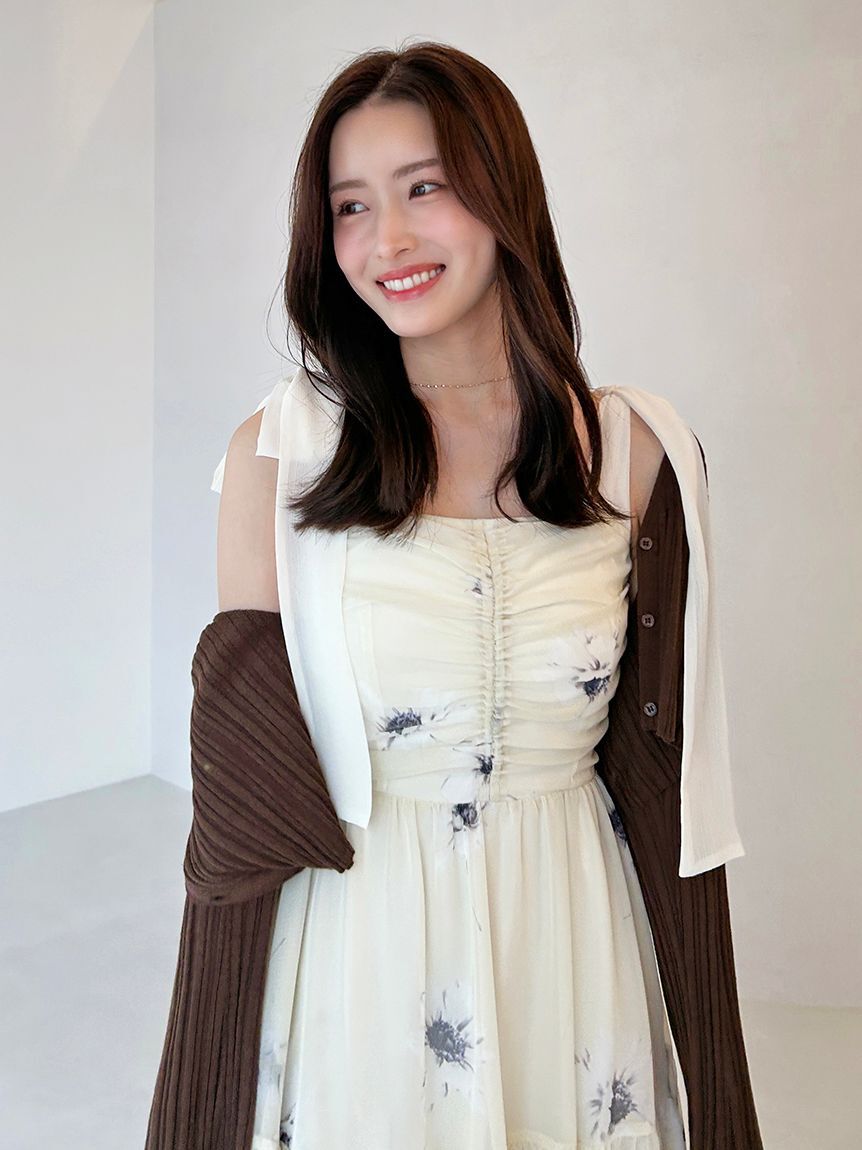 SNIDEL「シンプルリブカーディガン」|カーディガン|