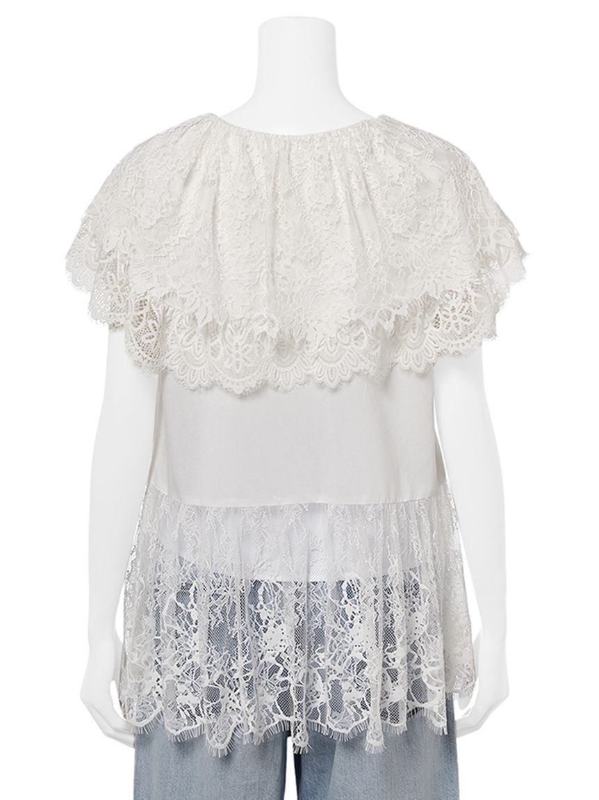 FRAY I.D「ビッグカラーレースブラウス」|シャツ・ブラウス|