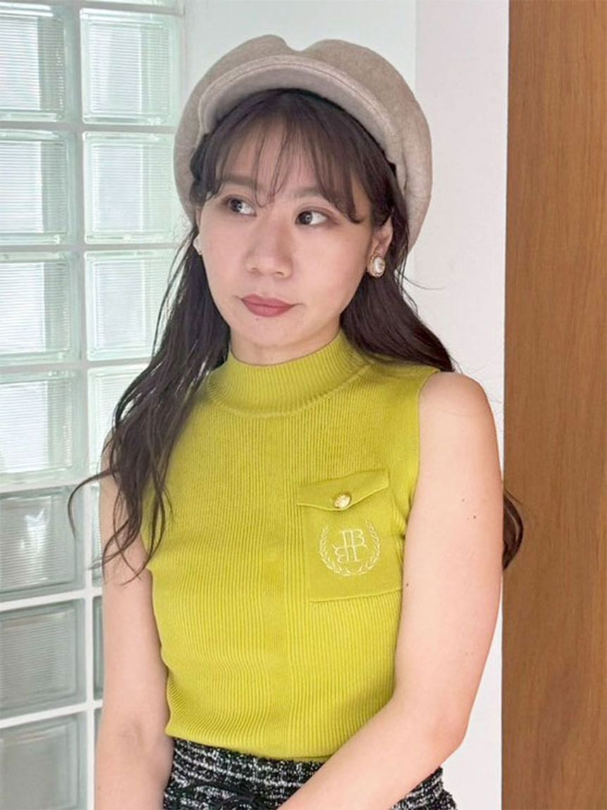 LILY BROWN「ポケットディテールリブニットトップス」|ニット・セーター|