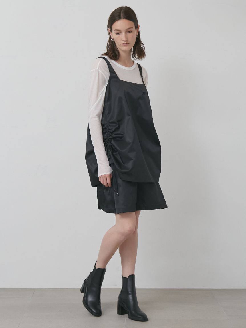 styling/「【セットアップ対応】ナイロンフレアロングトップス」|Tシャツ・カットソー|