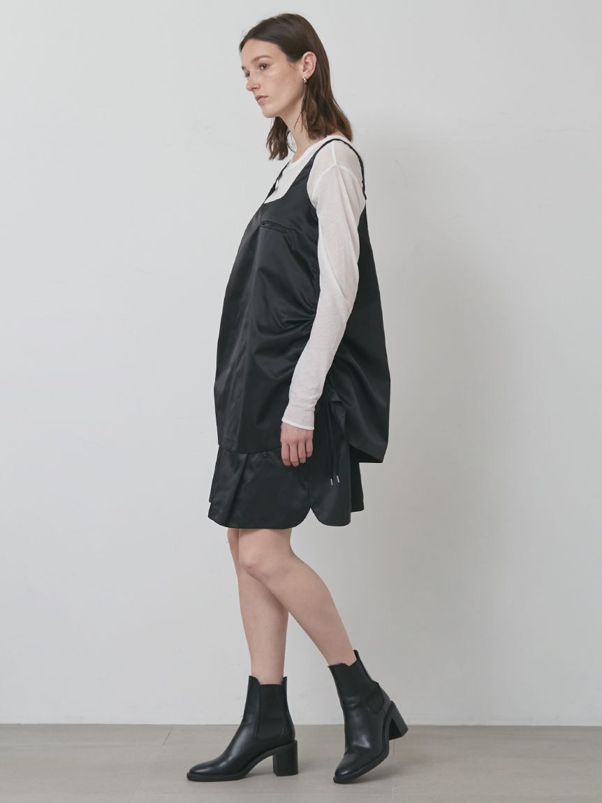 styling/「【セットアップ対応】ナイロンフレアロングトップス」|Tシャツ・カットソー|