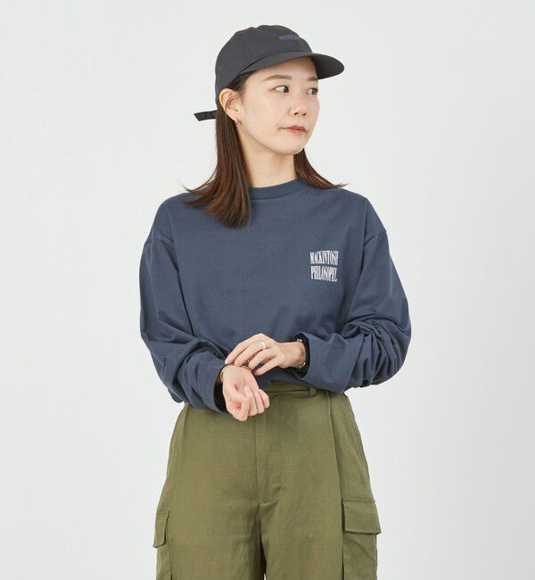 MACKINTOSH PHILOSOPHY「GREY LABEL シャープロゴロンT」|Tシャツ・カットソー|チャコールグレー