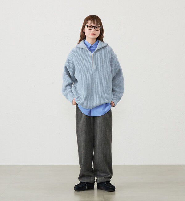 MACKINTOSH PHILOSOPHY「GREY LABEL ハーフジップローゲージニット」|ニット・セーター|