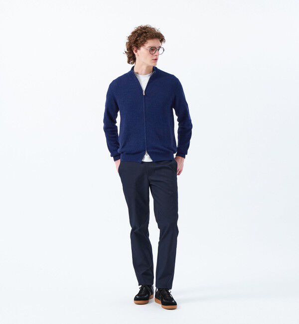 MACKINTOSH PHILOSOPHY「片畦 スタンドジップアップカーディガンニット」|ニット・セーター|