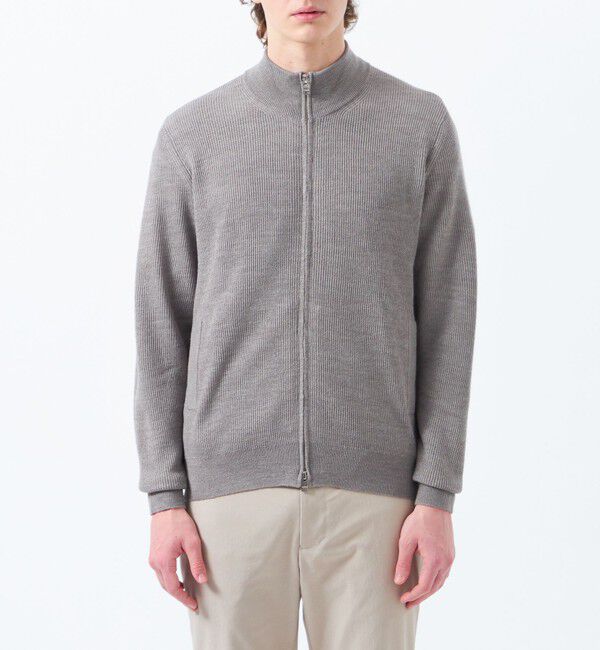 MACKINTOSH PHILOSOPHY「片畦 スタンドジップアップカーディガンニット」|ニット・セーター|