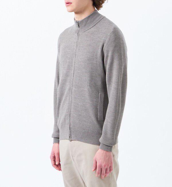 MACKINTOSH PHILOSOPHY「片畦 スタンドジップアップカーディガンニット」|ニット・セーター|