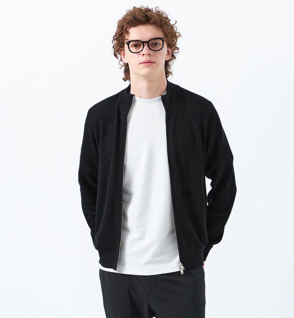 MACKINTOSH PHILOSOPHY「片畦 スタンドジップアップカーディガンニット」|ニット・セーター|