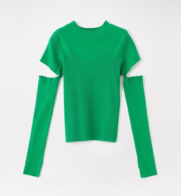  「【石井亜美AmiIshiiコラボ】アームウォーマーニットプルオーバー」|ニット・セーター|