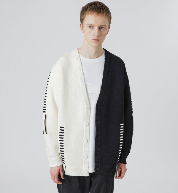  「【UNISEX】ポイントスレッドカーディガン」|ニット・セーター|ホワイト3