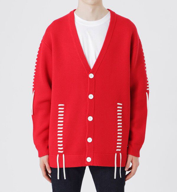  「【UNISEX】ポイントスレッドカーディガン」|ニット・セーター|