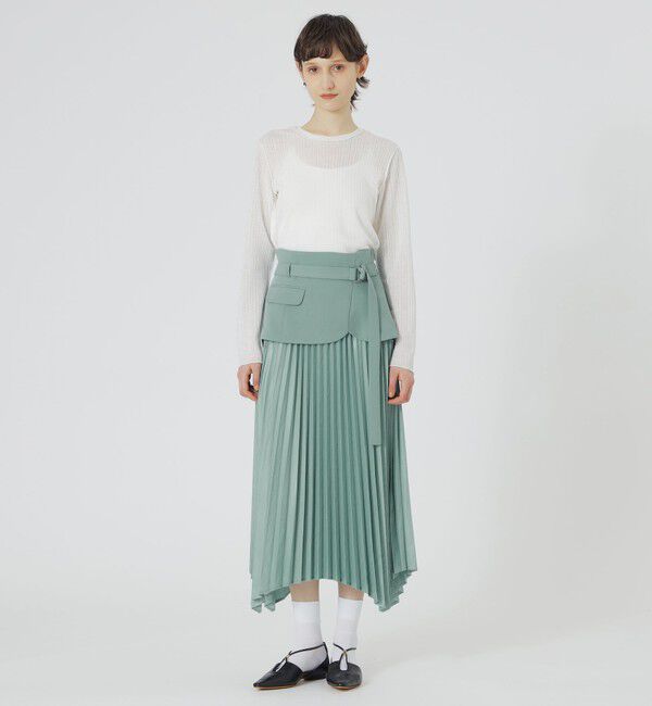  「【ドラマ着用商品】カマーコンビプリーツスカート」|スカート|