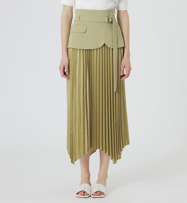  「【ドラマ着用商品】カマーコンビプリーツスカート」|スカート|
