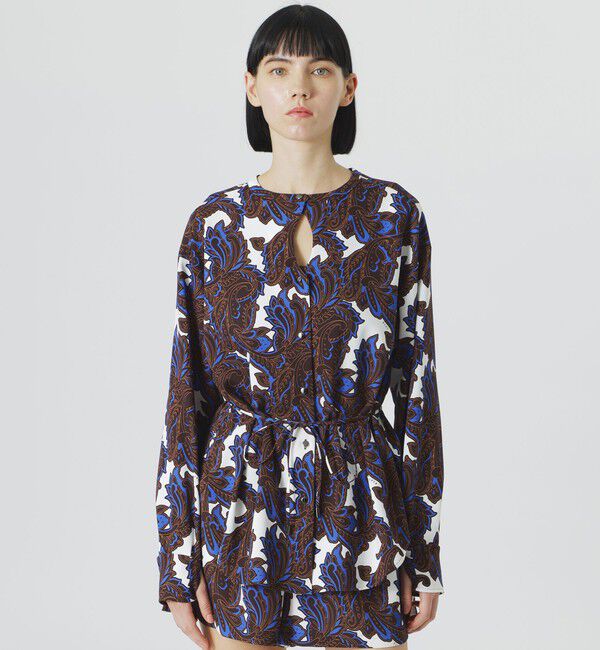  「【UVカット/すぐ乾く】リゾートプリントシャツ」|シャツ・ブラウス|