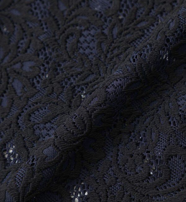  「バイカラーレースショートスリーブシャツ」|シャツ・ブラウス|