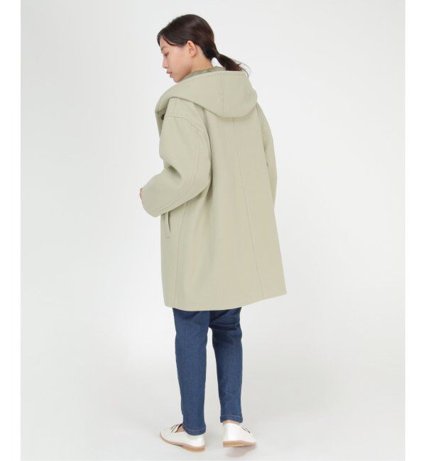 ikka「RENU メルトンミドル丈フードジャケット」|その他|
